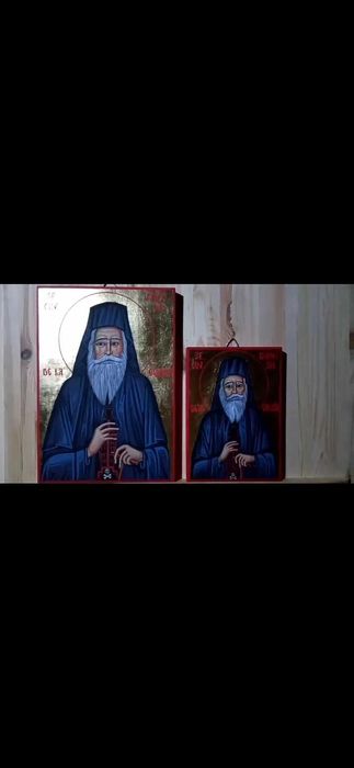 Sfântul Dionisie Vatopedinul de la Colciu icoana pictata A4 și A5