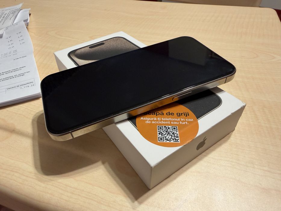 Iphone 15 Pro Max 512 GB stare foarte buna . Cumparat de nou .