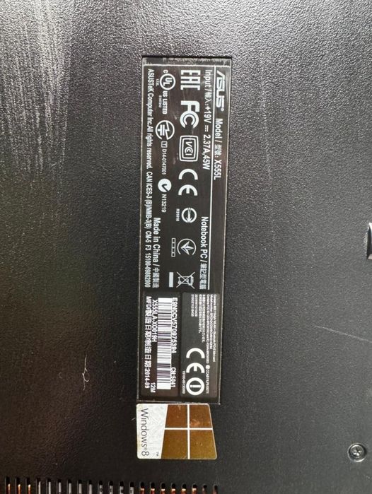 Продам ноутбук Asus X555L