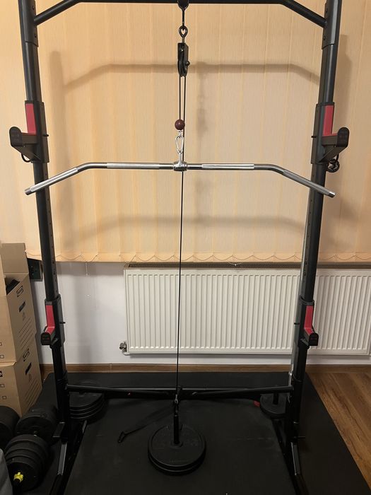 Domyos Rack 500 + greutati, bara, banca, accesorii