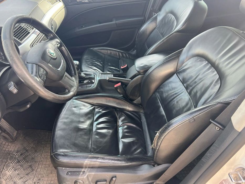 interior piele cu reglaj electric skoda superb 2