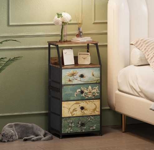 Скрин VEDECASA, скрин с 4 чекмеджета от плат, с отворен рафт