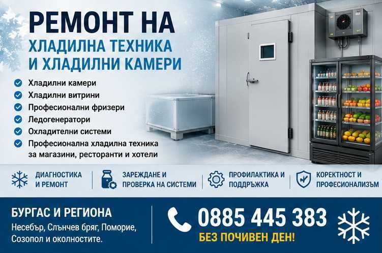 Ремонт на хладилна техника и хладилни камери