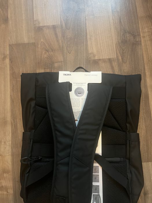 Rucsac troika black business roll top