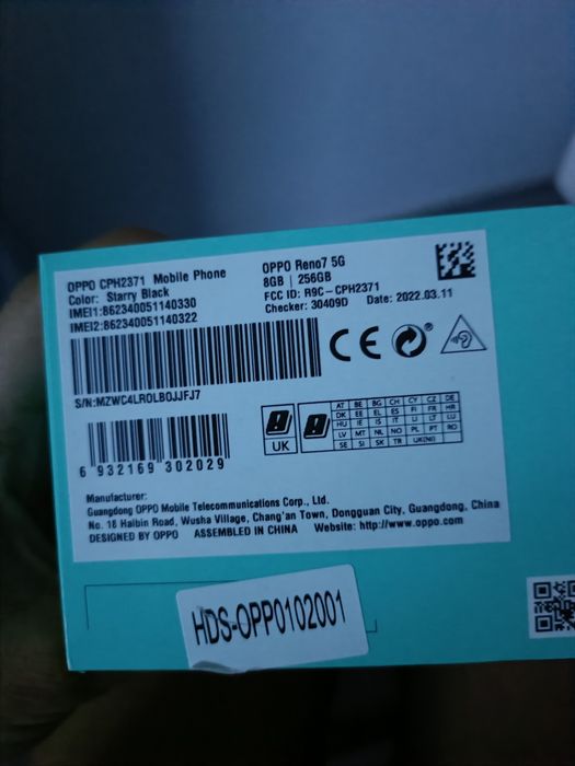 Vând Oppo reno 7 5G