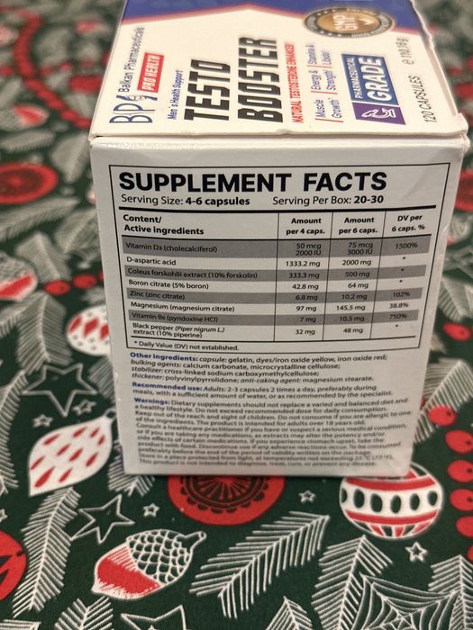 Testo booster contine 120 buc