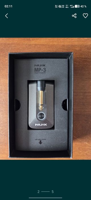 Комбоусилитель HUX 60wt + Гитарно-басовый процессор NUX.