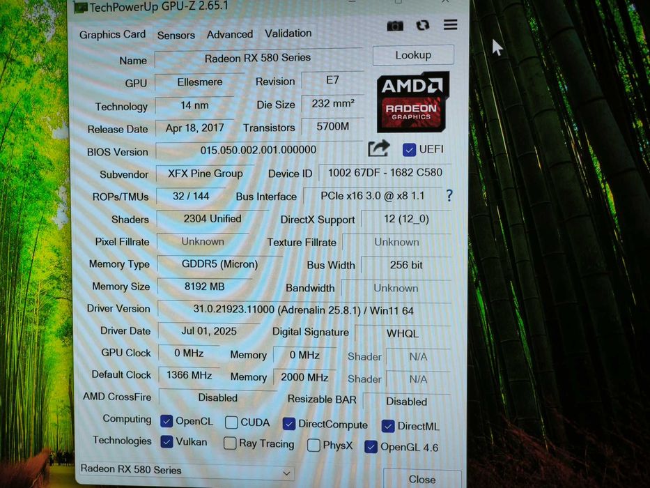 Placa video XFX Radeon RX 580 GTS XXX Edition 8GB GDDR5 256 bit