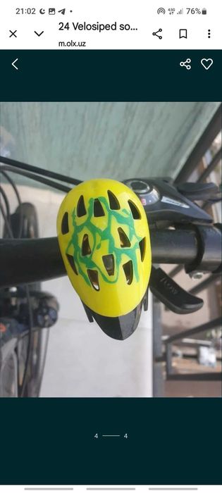 24 velosiped zvonok va sumka bilan ozgina minilgan