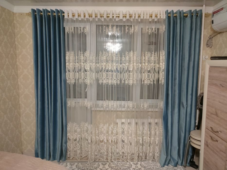 Продам комплект тюль, шторы и гардину