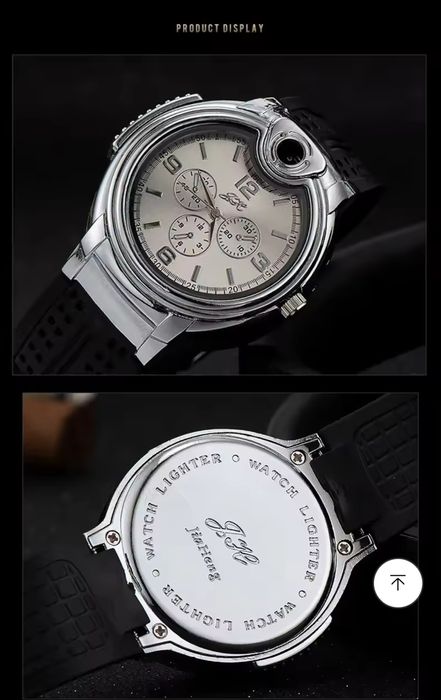 Ceas bricheta curea silicon ceas bărbați model deosebit + Spray Gaz