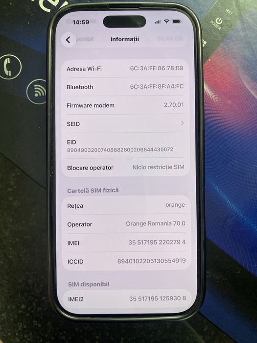 Iphone 16 pro impecabil 128 gb