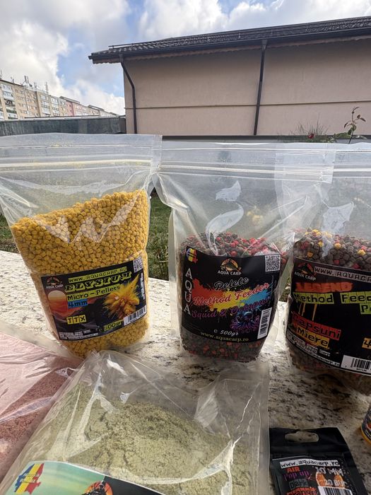 Nada pescuit, peleti pescuit, pop-up pescuit si aditiv