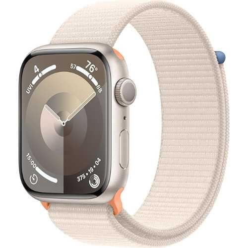 Apple Watch Series 9, 45mm, Starlight Aluminium Case, Starlight Sport Loop, GPS A2980 | UsedProducts.ro