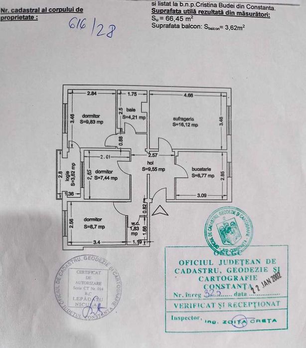 Apartament de vanzare 4 camere zona Inel 2