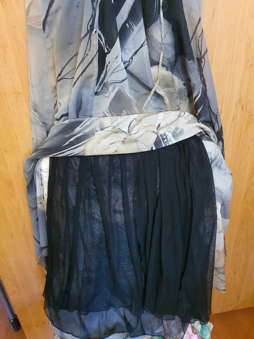 Дамска рокля от коприна, дълга, елегантна