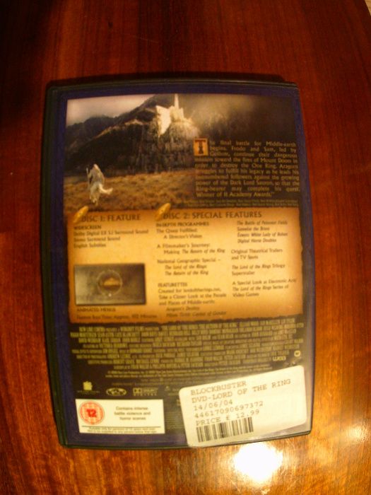 Dvd film Lord of the rings , Stapanul inelelor