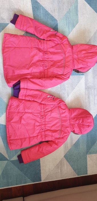 Vand 2 geci de iarna identice Kiki&Koko,marimi 110 & 122,purtate 1sezo