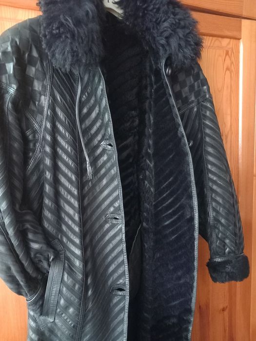 Кожено палто от агнешка кожа