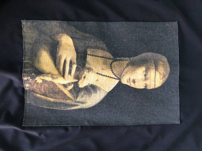 Art fashion рокля с картина на Леонардо да Винчи