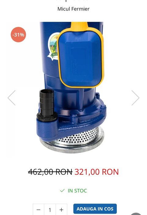 Pompa submersibila Micul Fermier