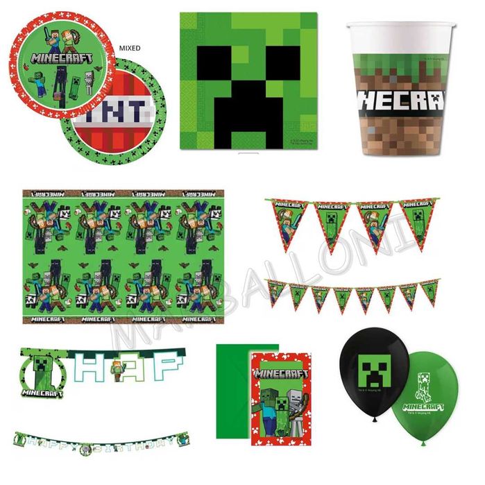 Парти Артикули Майнкрафт, Парти Украса Майнкрафт, Балони Майнкрафт