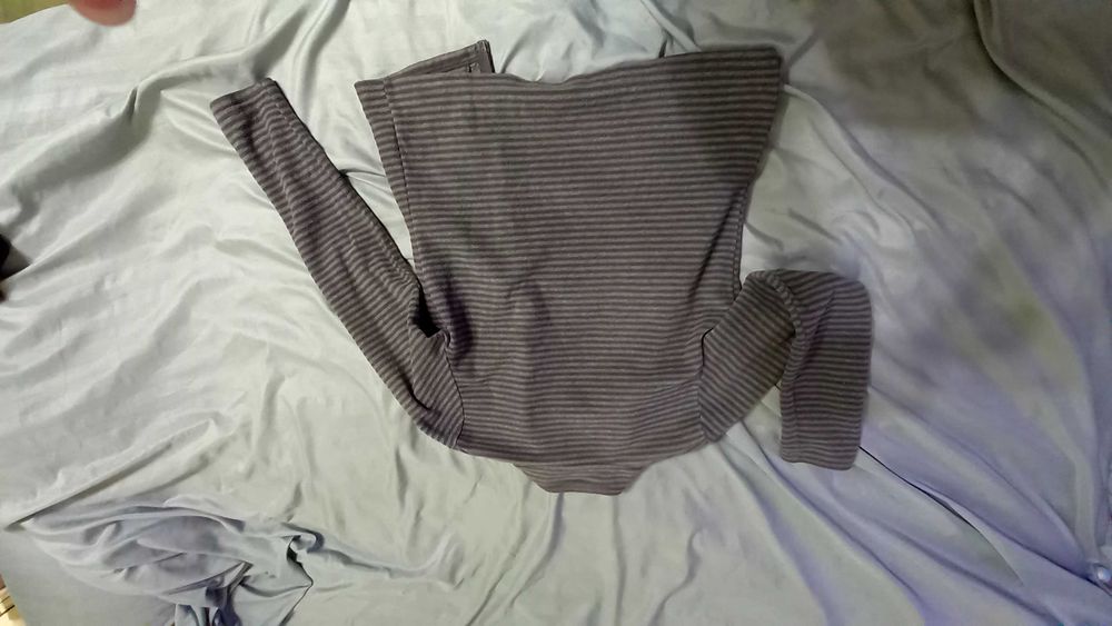 Hanorac gri M&S UK cu dungi fine, mas. M 38-40