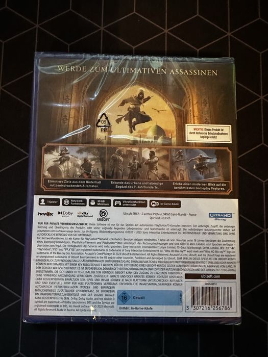 Assassins Creed Mirage PS5 чисто нова