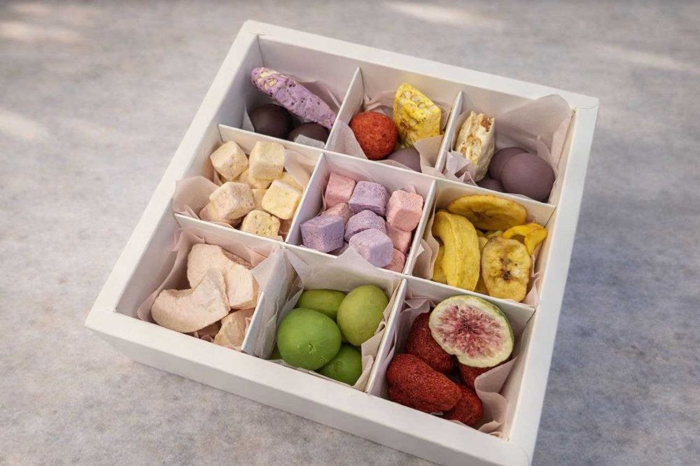 Сублимированная клубника и фрукты