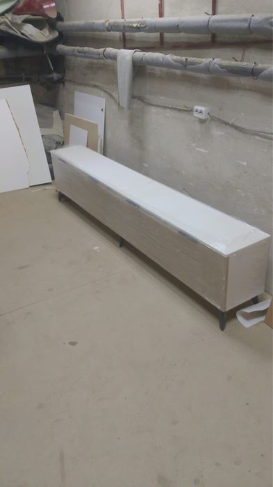 Белый Тв тумба МДФ фасад