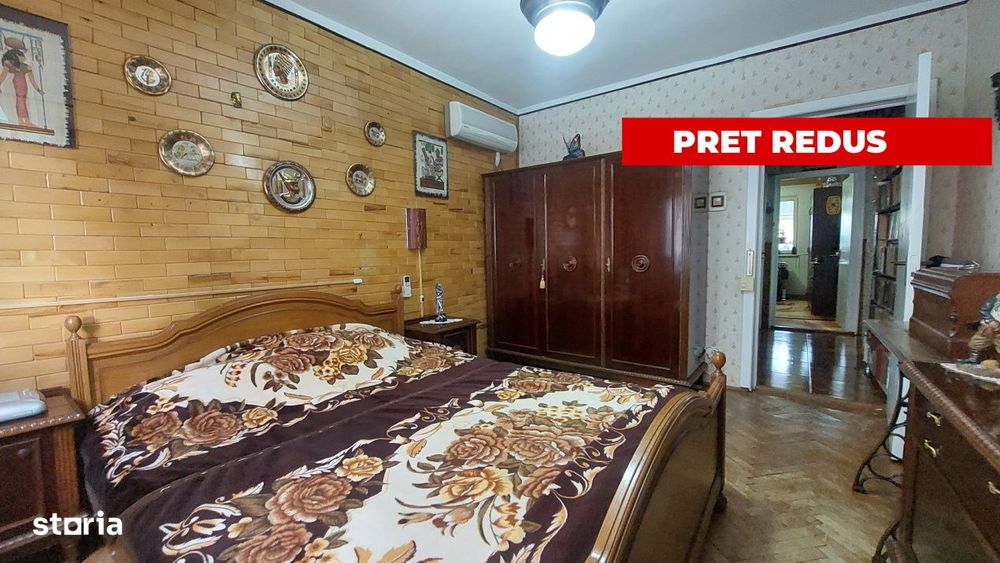 Apartament 3 camere Decomandate 76 mp parter inalt cu 2 Bai Balcon CET