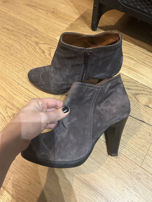 Botine elegante piele intoarsa 38