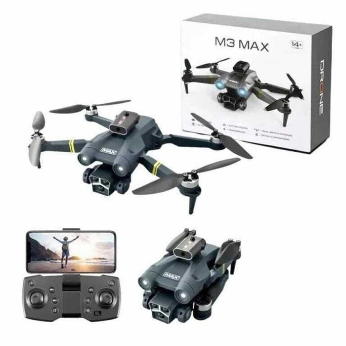 Дрон M3 Max с двойна камера, избягване на препятствия, WiFi FPV бебефон