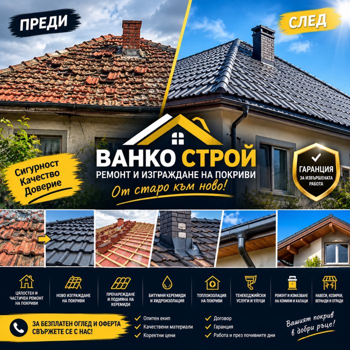 Ремонт на покриви
