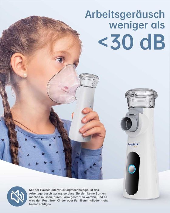 НОВ! Преносим инхалатор (небулизатор), тих, компактен, за деца и възра