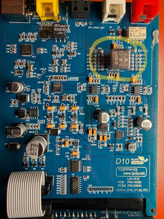 DAC USB Topping D10 cu upgrade (OPAMP Burson + cablu USB custom)