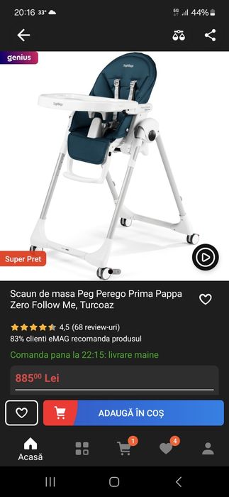 Scaun masa copii Peg-Perego