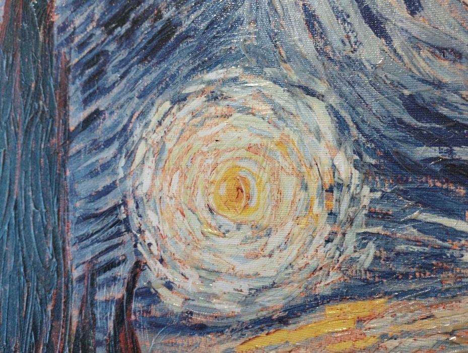 Картина Vincent van Gogh - The Starry Night - Звездна нощ
