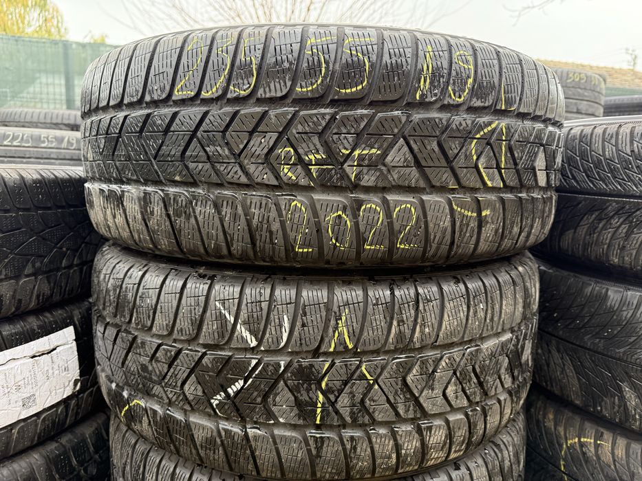 235/55/19 Set4 buc PIRELLI SCORPION dot 2022.anv M+S Iarnă.Impecabile.