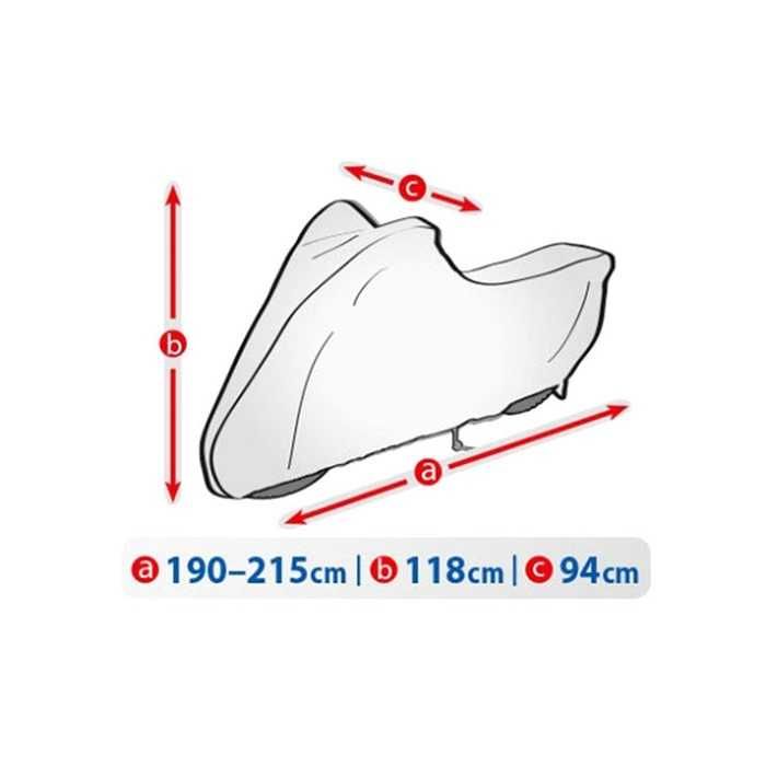 Покривало за мотор, размер L- 215-240см или M- 190-215см, сиво