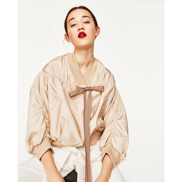 Bomber satinat Zara × Steven Meisel Capsule Collection