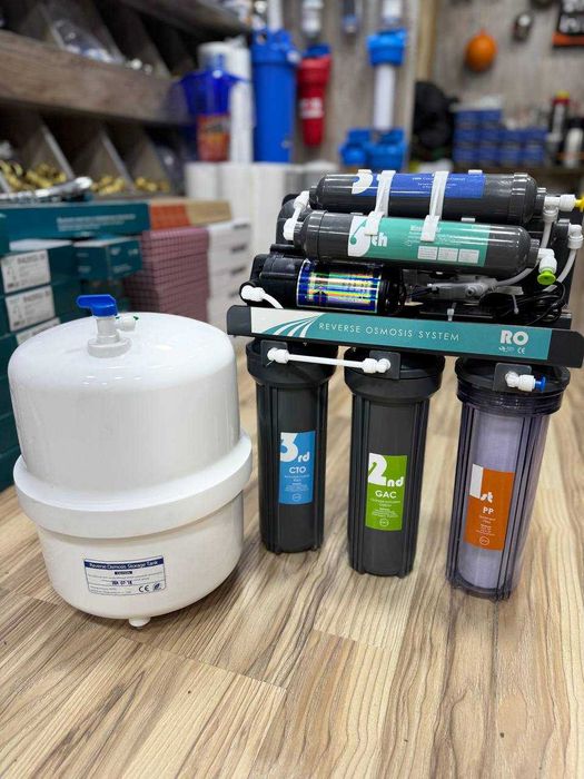 Фильтр бытовой обратноосмотический с насосом, Установка бесплатная