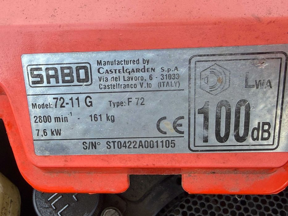 Тракторна косачка SABO с кош 10 к.с briggs&stratton