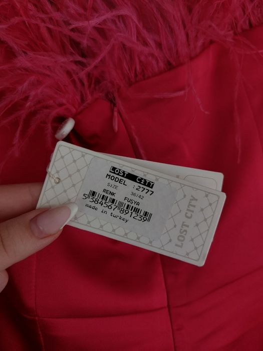 Rochie eleganta, fucsia ,mărimea XL