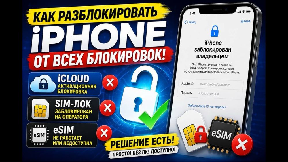 Разблокировка iphone icloud. Android account