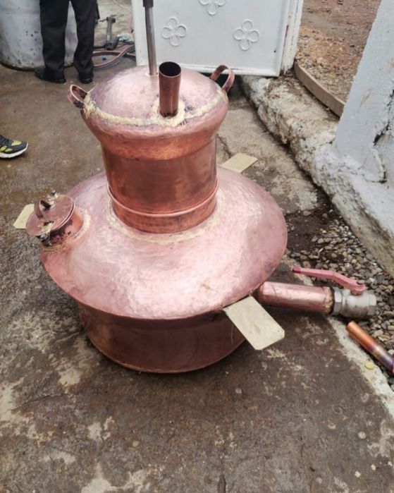 Vand cazan de țuică de cupru de 170 litri
