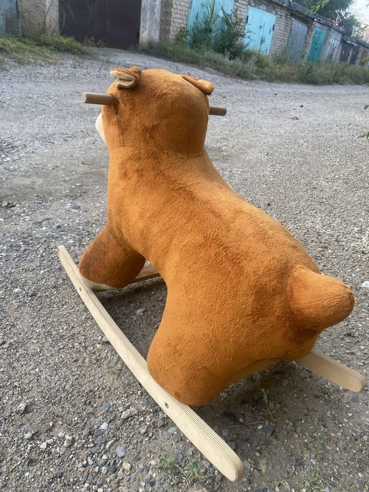Мягкая игрушка качалка лошадь