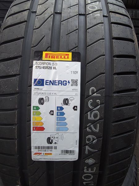 275/45/20 PIRELLI 4бр