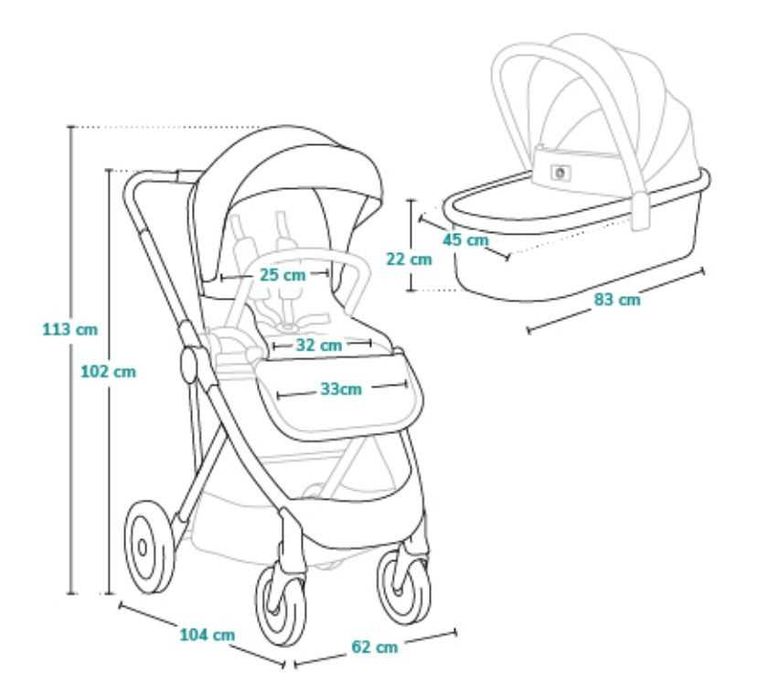 Vând cărucior 2 în 1 Lionelo Amber
