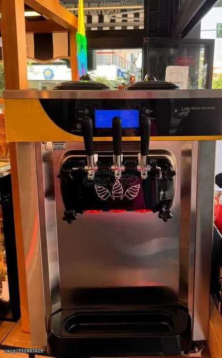 Нова Професионална Машина за мек италиански сладолед крем гаранция 1 г